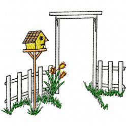 Garden Barriers Embroidery Design 3 Garden Barriers Embroidery Design 3